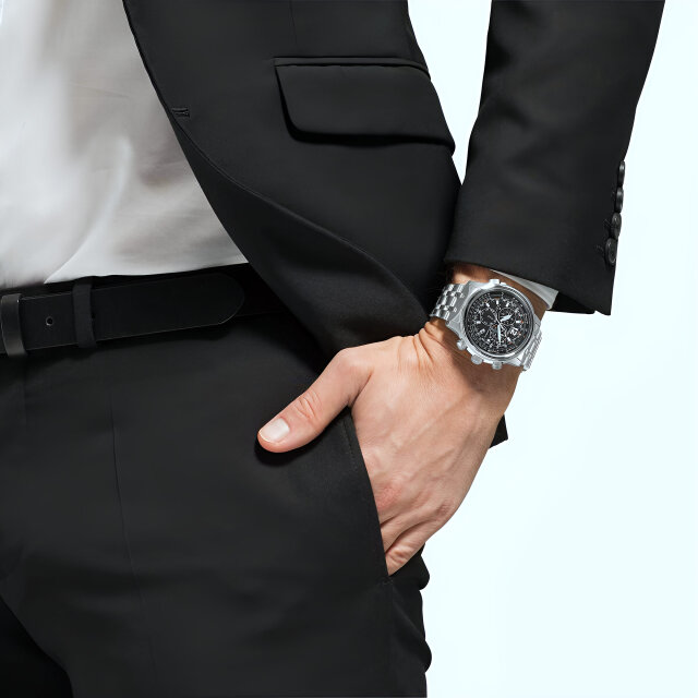 Citizen Promaster Sky CB5860-86E Eco Drive Solar Watch Mens Radio Chrono