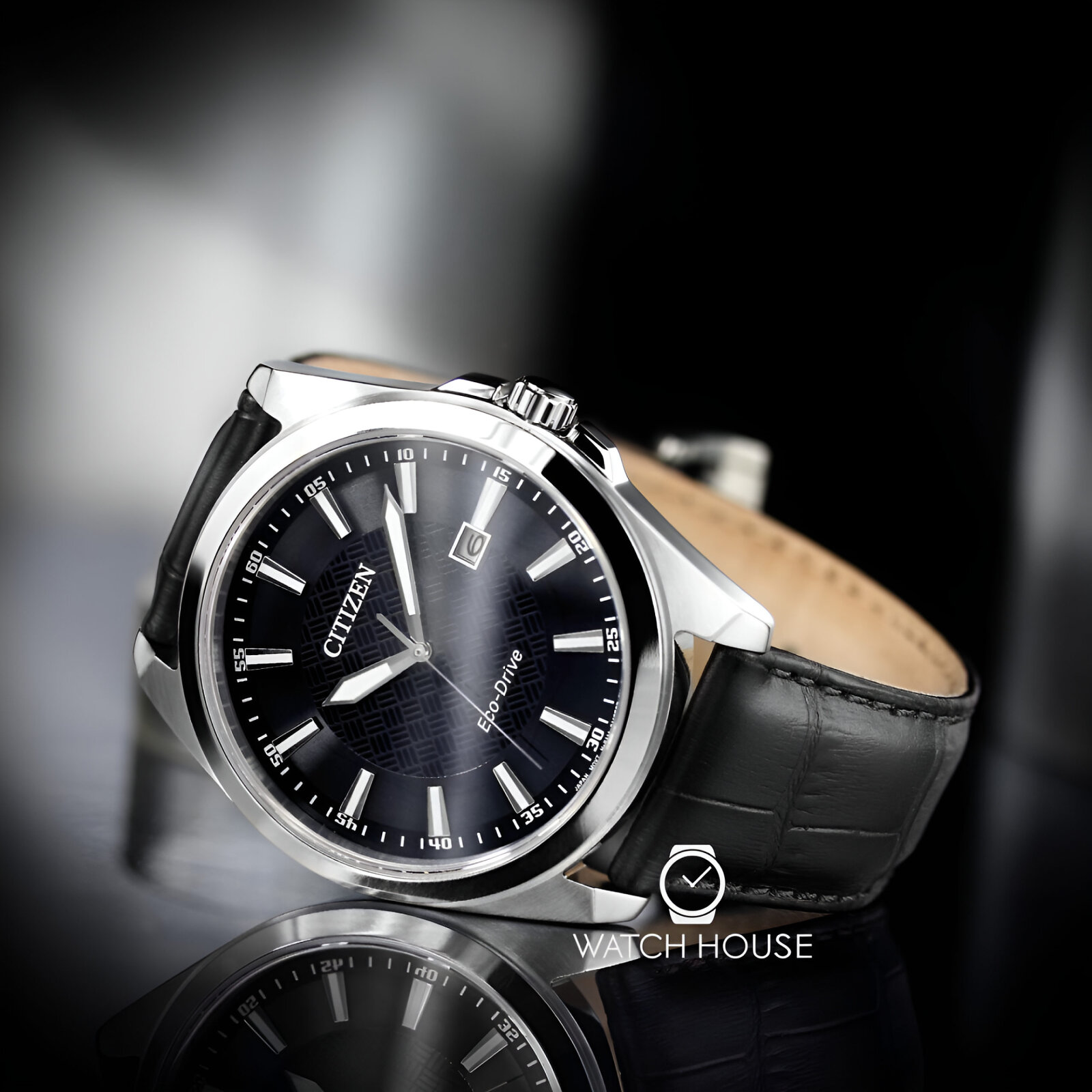 Citizen Herren Chronograph Quarz Uhr Mit Edelstahl Armband AT2141-87E, Schwarz : Citizen