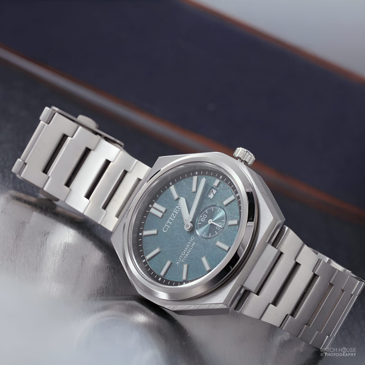 Citizen Zenshin Automatik Super Titanium NJ0180-80X blue-green