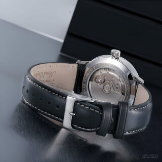 Iron Annie Bauhaus 5060 - Orologio Da Uomo Automatico Con Riserva Di Carica - Cassa 41mm, Vetro K1, Cinturino In Pelle - Made In Germany