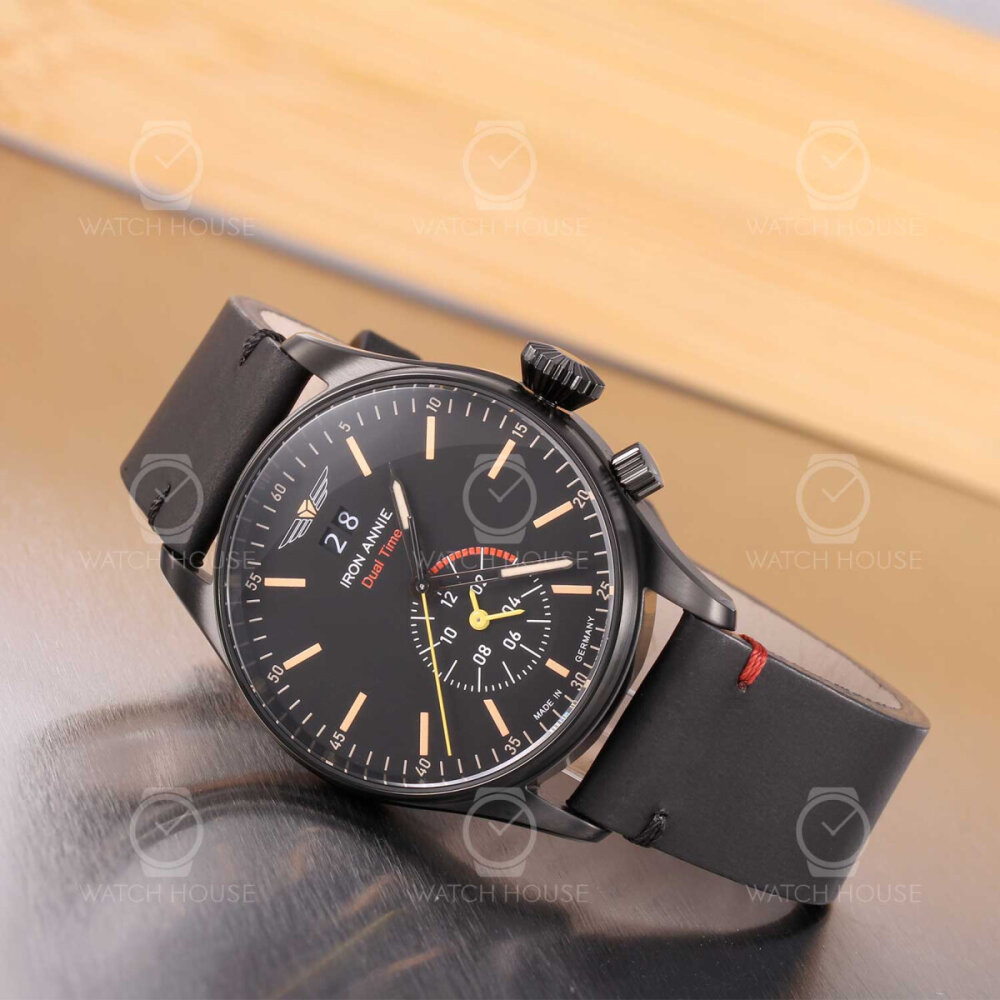 Iron Annie Flight Control 5144-2 Big Date Mens Wristwatch