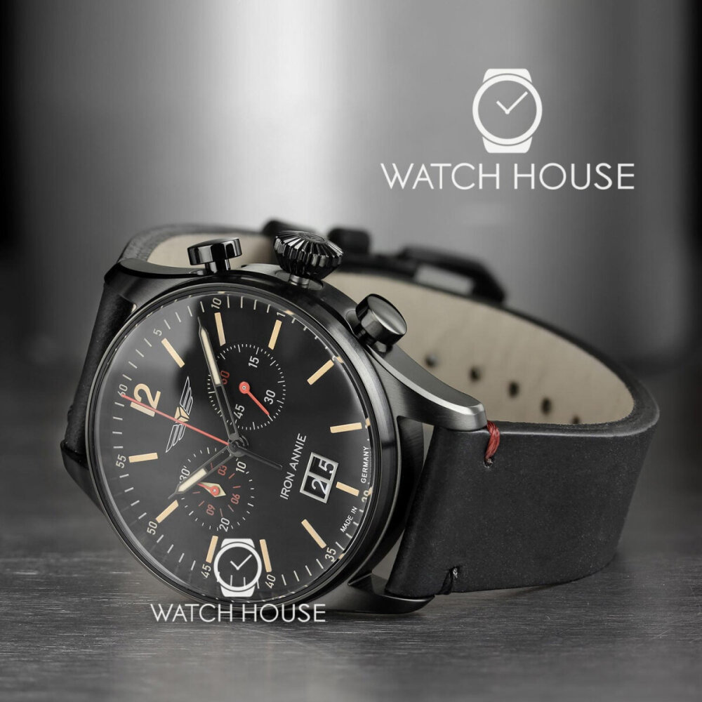 Iron Annie Flight Control 5184-2 Big Date Herren Chronograph