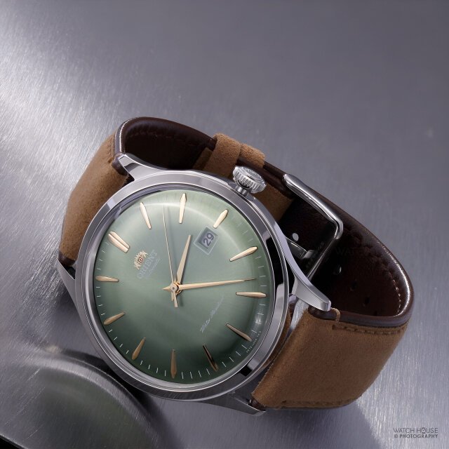 Orient Bambino 42mm RA-AC0P01E Automatic F672 Celadon Green