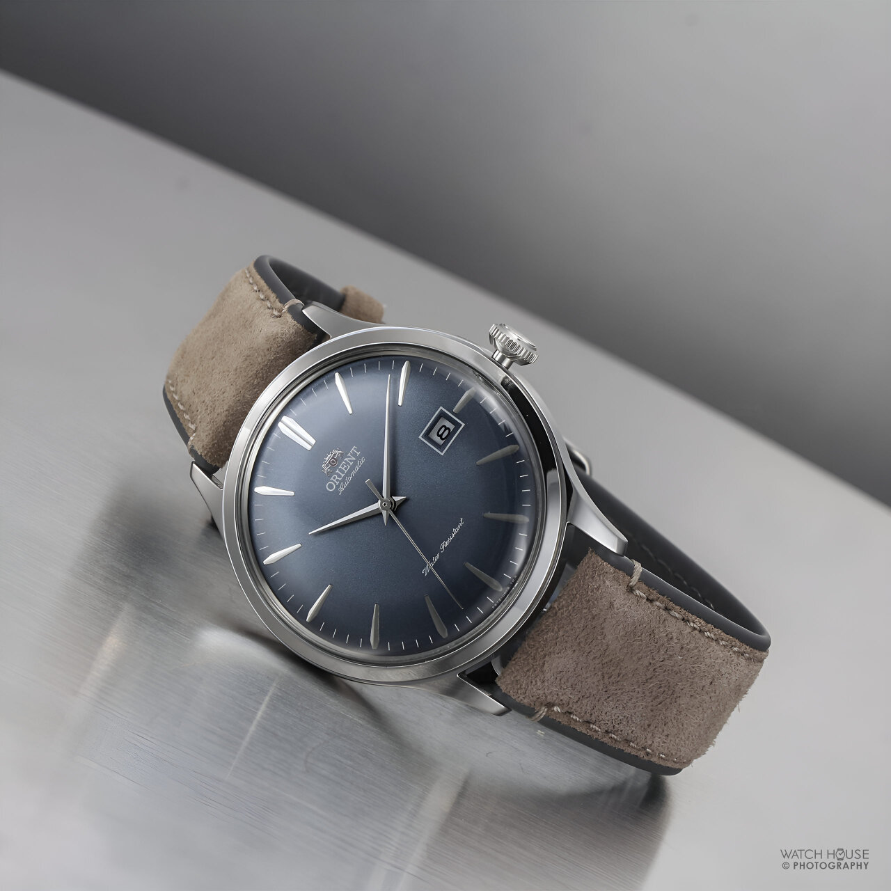 Orient Bambino 42mm RA-AC0P03L Automatic F672 Dove-Blue