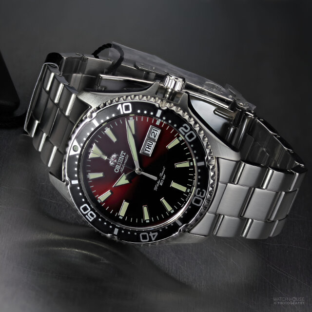 Orient Mako 3 Vintage Taucher Automatik RA-AA0003R Rot
