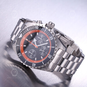 Ruhla 1929 Glasbach Cup Chrono Set - 4970M-2 Black-Red