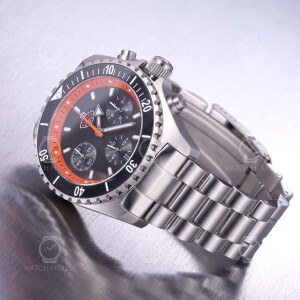 Ruhla 1929 Glasbach Cup Chrono Set - 4970M-2 Black-Red