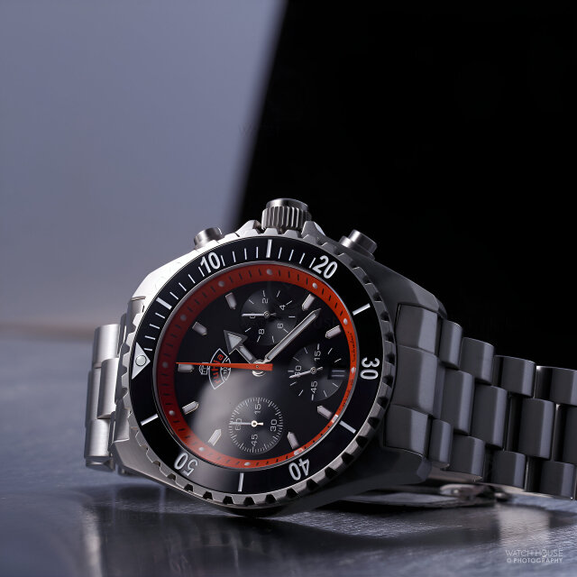 Ruhla 1929 Glasbach Cup Chrono Set - 4970M-2 Black-Red