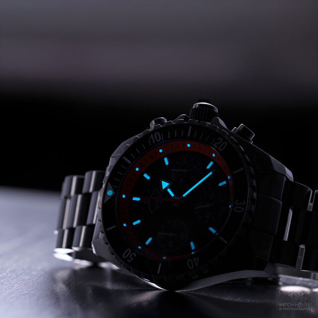 Ruhla 1929 Glasbach Cup Chrono Set - 4970M-2 Black-Red