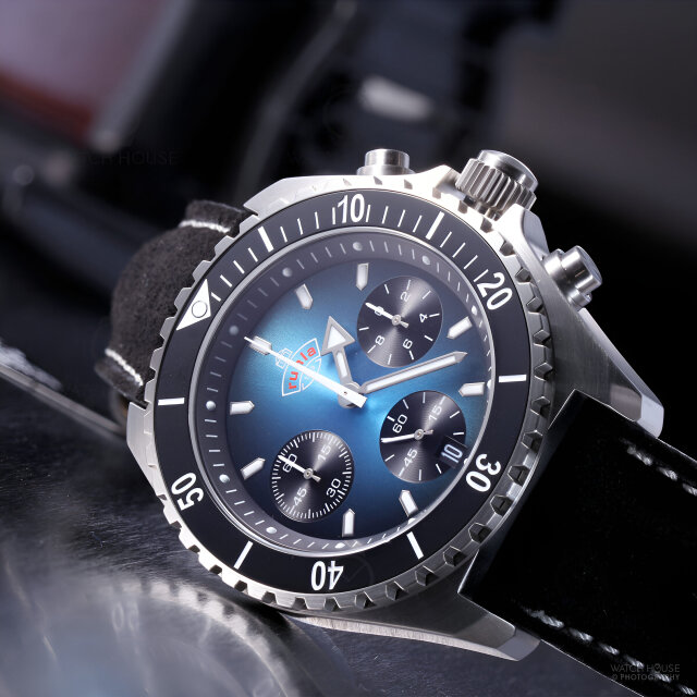 Ruhla 1929 Glasbach Cup Chronograph - 4970-3 Deep Navy Blue