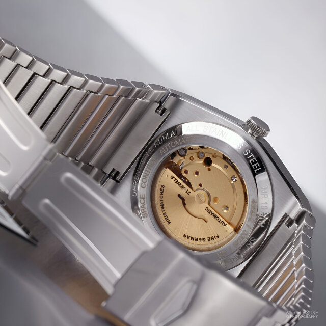 Ruhla 1929 Space Control Automatic Watch 4860M-2 Anthracite w. golden hands