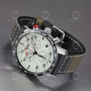 Zeppelin 7298-5 Eurofighter Typhoon ETA Chronograph Leuchtzifferblatt mitiert