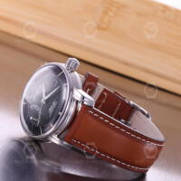Zeppelin Atlantic 8462-4 automatic watch with power reserve indicator in green
