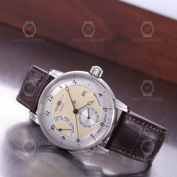 Zeppelin Friedrichshafen 8590-5 Gold - Automatikuhr mit Gangreservenanzeige