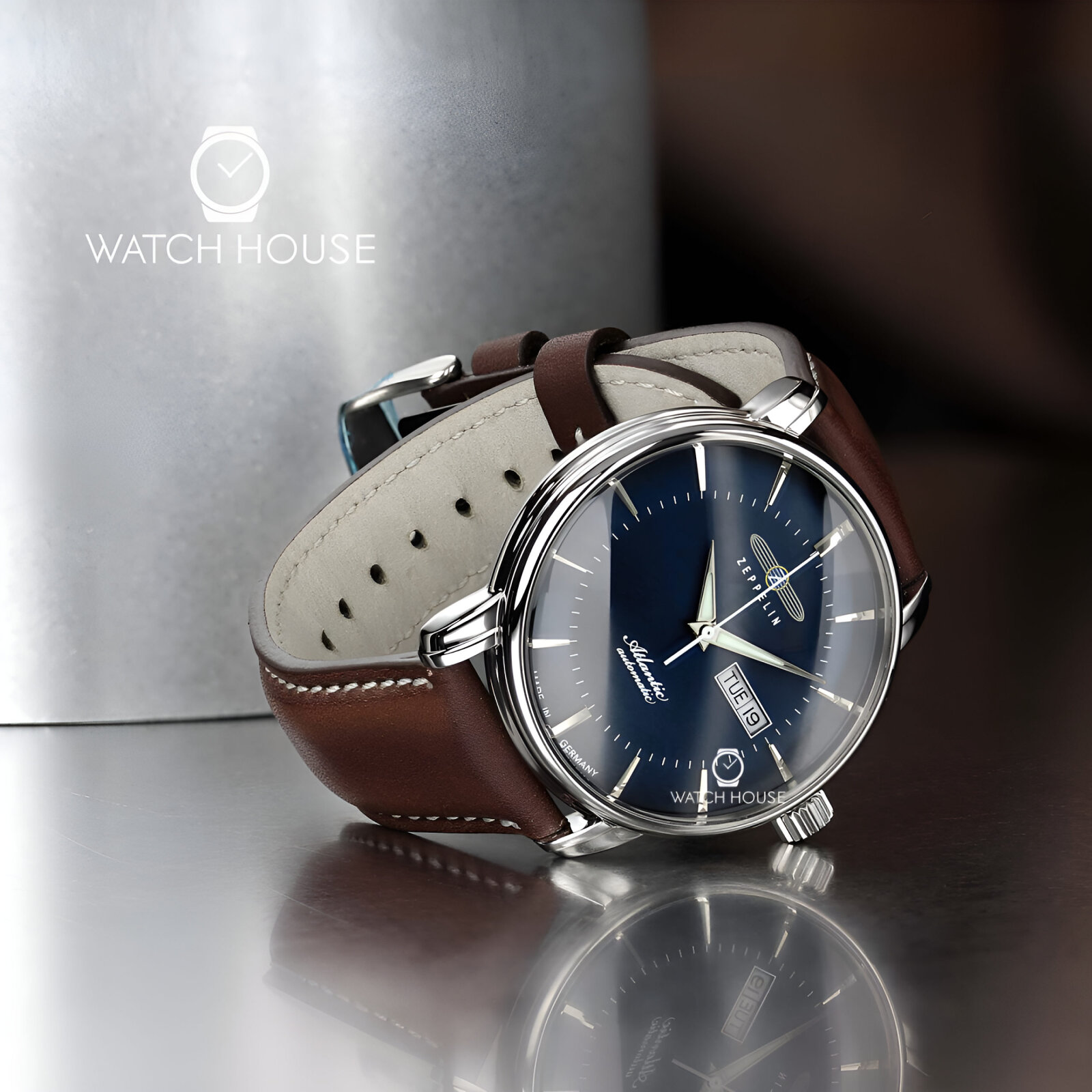 Zeppelin Atlantic 8466-4 Orologio Uomo Meccanico