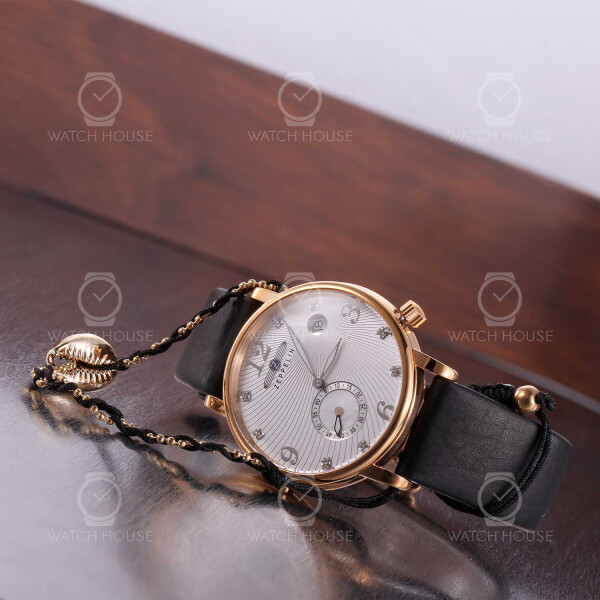 Zeppelin Luna 7633-5 Eleganter Damen Zeitmesser mit Zirkonia bestückt