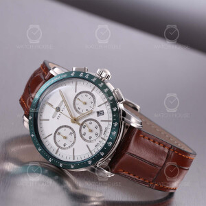 Zeppelin New York 8878-4 Silber-Smaragd 6S20 Chronograph