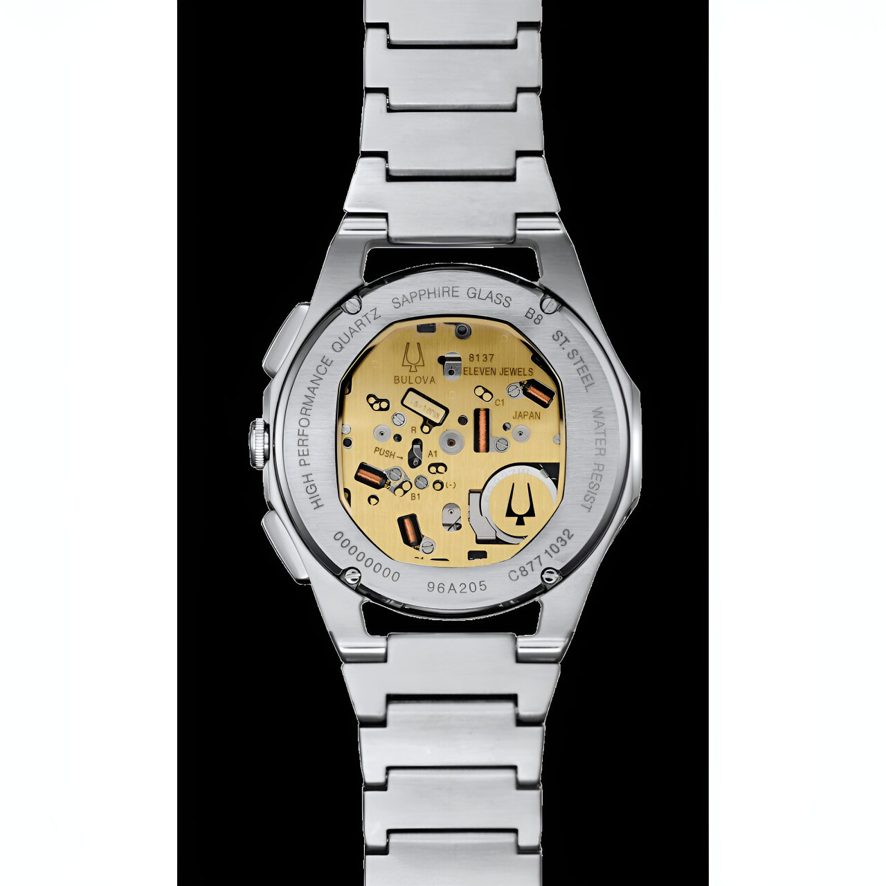 Bulova Curv 96A205 Gents Chronograph 262 kHz Titanium