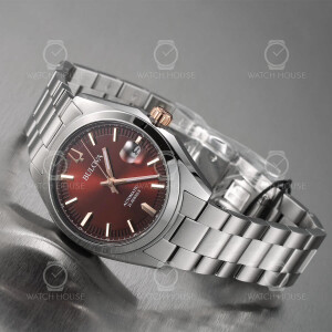 Bulova 98B422 Mens Surveyor Automatic Watch Steel Red