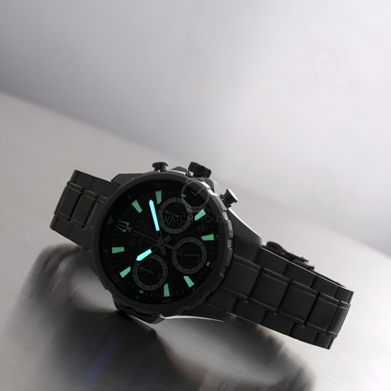 Bulova Marine Star Series B Chronograph 96B466 Blau