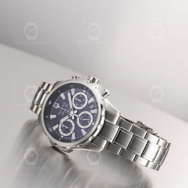 Bulova Marine Star Series B Chronograph 96B466 Blau