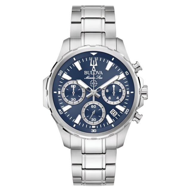 Bulova Marine Star Series B Chronograph 96B466 Blau