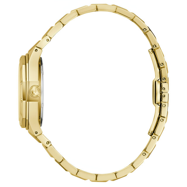 Bulova Classic Octagon Ladies Watch 97M119 Gold Mother-of-Pearl