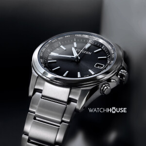 Citizen Attesa CB1070-56E Eco-Drive Radio controlled Blk Slv