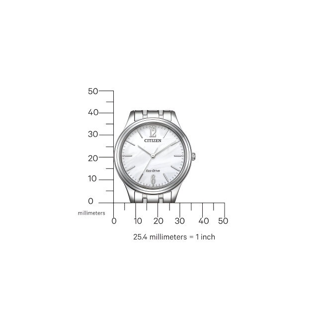 Citizen Elegance Damenuhr EM0411-71A Perlmutt Weiß