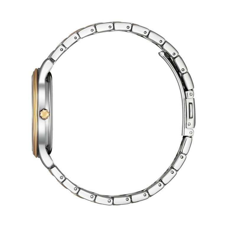 Citizen Elegance Damenuhr EM0416-78A Perlmutt Weiß Bicolor