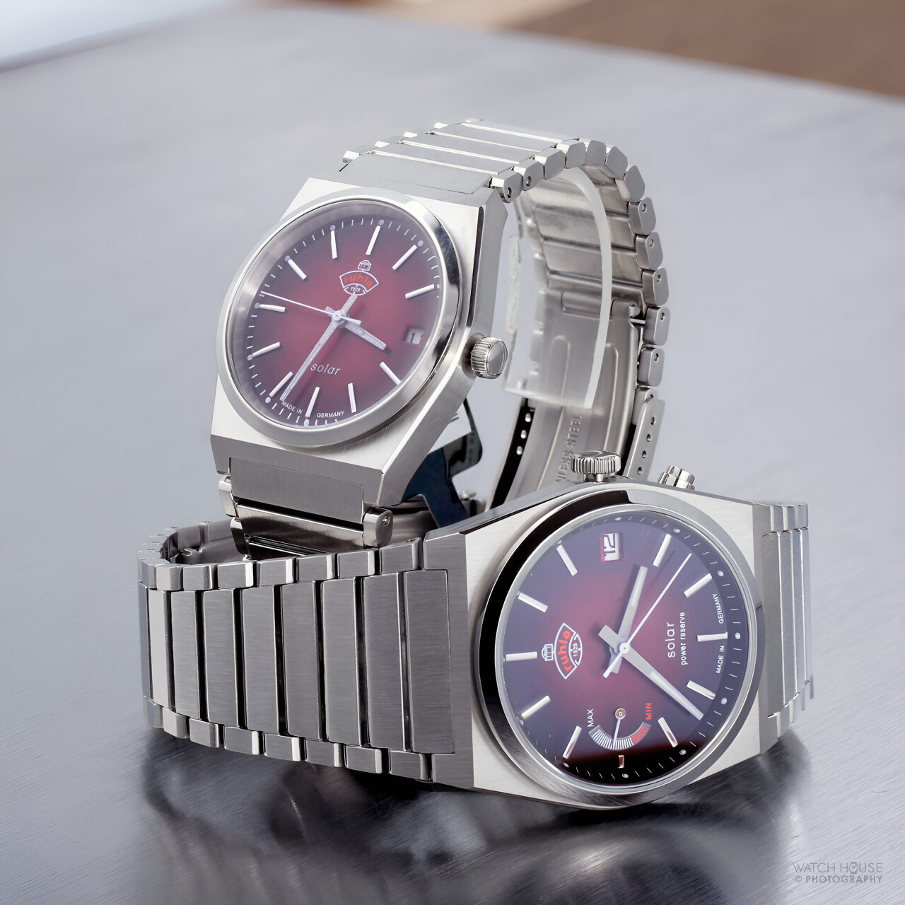Ruhla 1929 Couples Solar powered Watch Set  PSR01