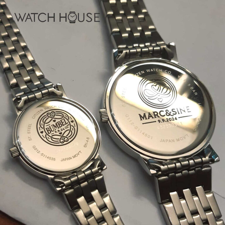 Individuelle Gravur für eine Uhr