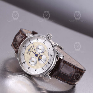 Zeppelin Friedrichshafen Herrenuhr 8536-5 mit Vollkalender