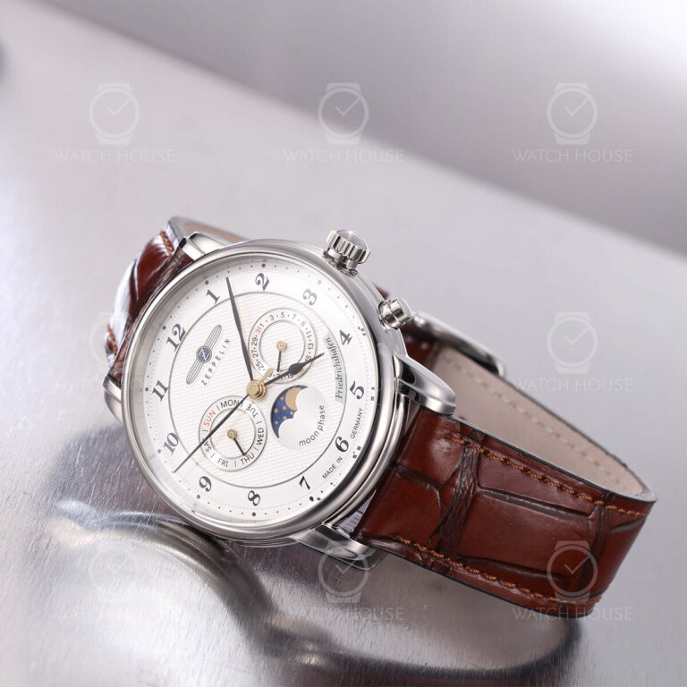 Zeppelin Friedrichshafen Herrenuhr 8536-1 mit Vollkalender