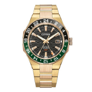 Citizen NB6033-51E Series 8 Automatic GMT Watch Gold and...