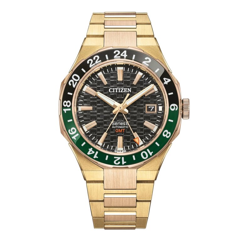 Citizen Series 8 - GMT Automatikuhr NB6033-51E Gold & Rosé