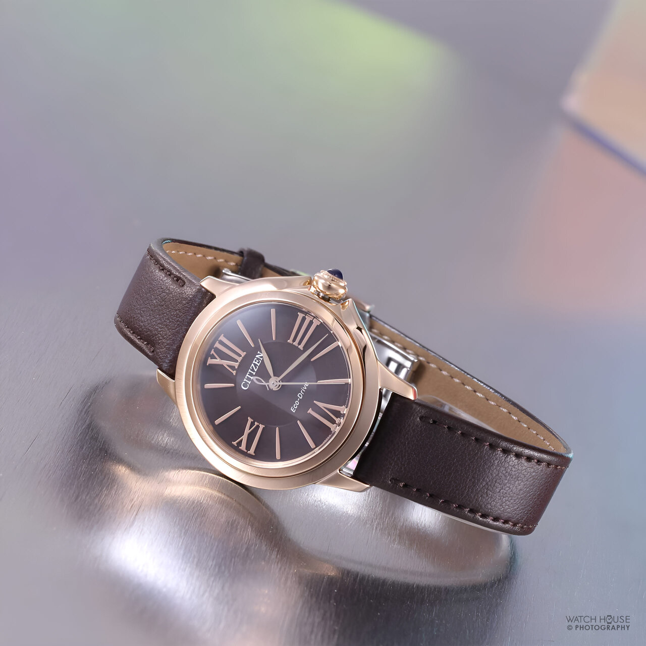 Citizen L womens watch Eco-Drive Cabochon and Perlmutt EM1163-09X