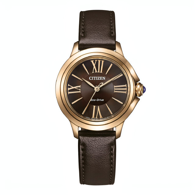Citizen L womens watch Eco-Drive Cabochon and Perlmutt EM1163-09X