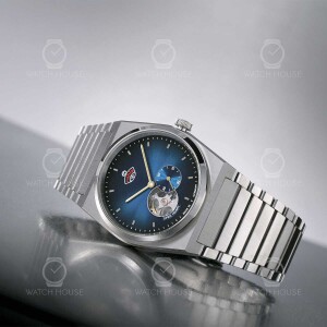 Ruhla 1929 Space Control Automatic 4866M-3 Open Heart Blue