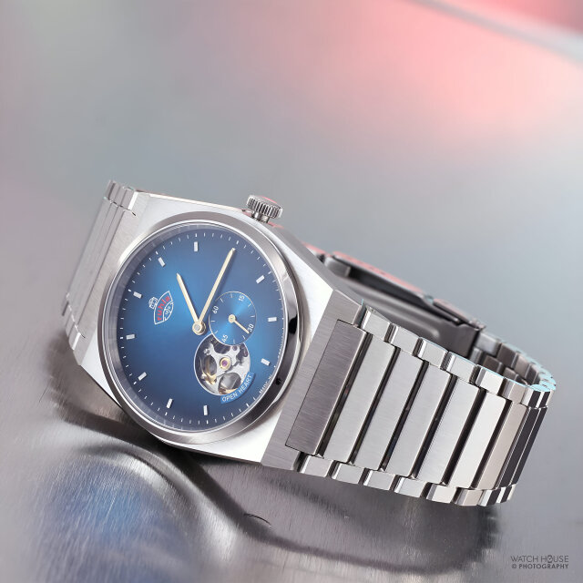 Ruhla 1929 Space Control Automatic 4866M-3 Open Heart Blue