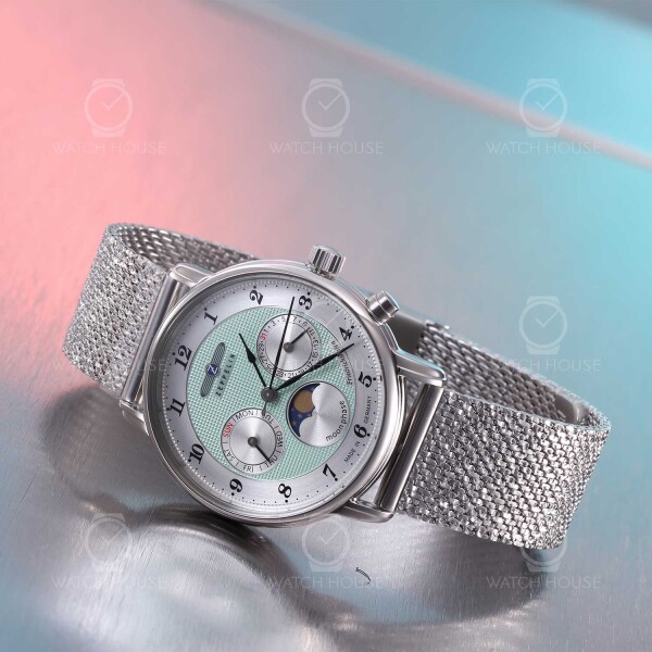 Zeppelin Friedrichshafen 8537-2-set Azur - full calendar extra bracelet