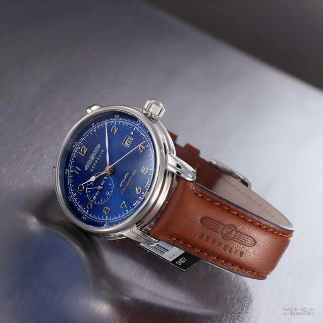 Zeppelin automatic watch 100 years of Mediterranée 9668-3 blue