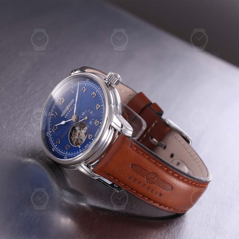 Zeppelin Automatikuhr 100 Jahre Mediterranée  9666-3 Blau