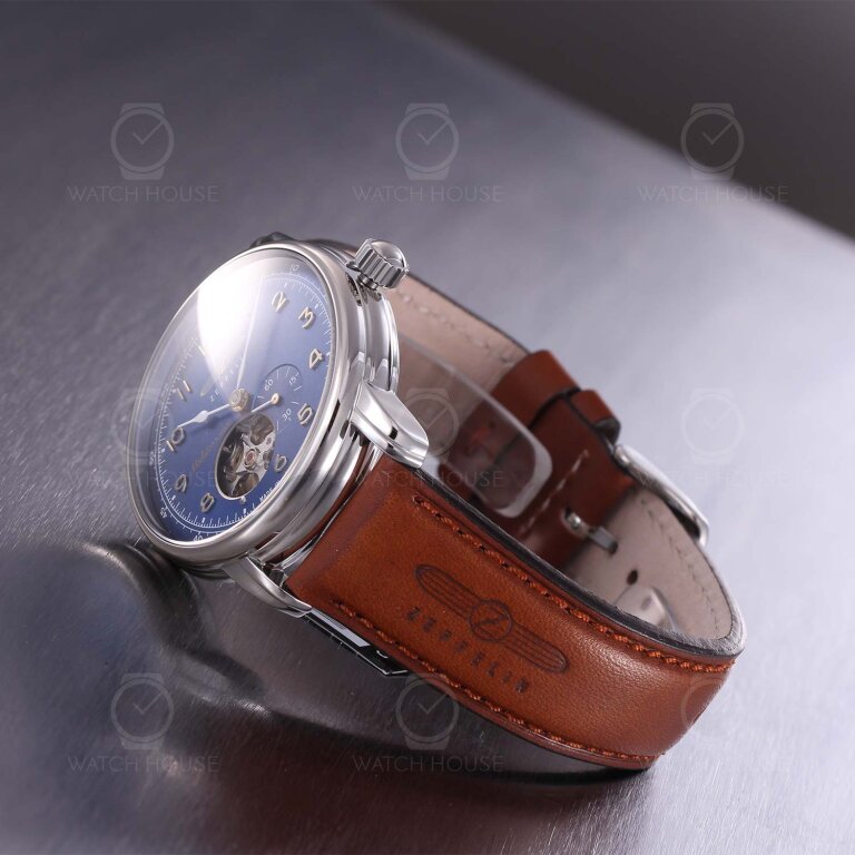 Zeppelin Automatikuhr 100 Jahre Mediterranée  9666-3 Blau