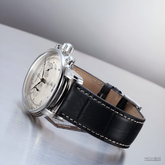 Zeppelin 100 years of mens watch 7690-1 silver