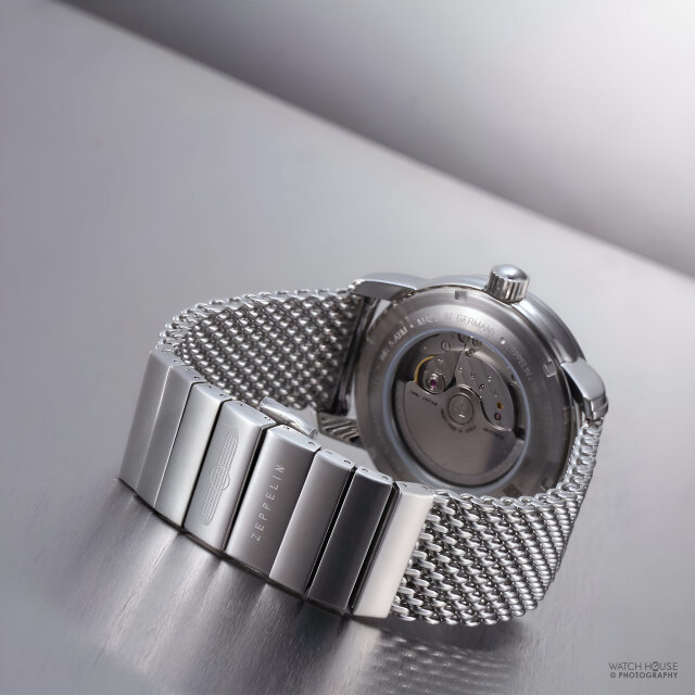 Zeppelin 100 years GMT automatic watch 8666m-1 silver