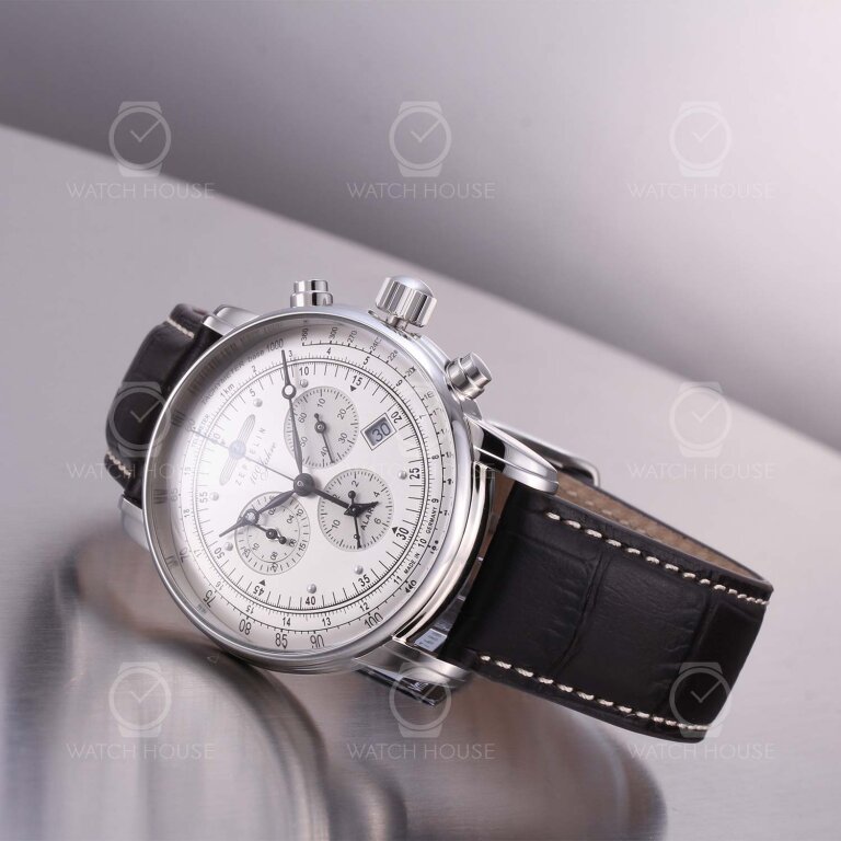 Zeppelin 100 years chronograph 7680-1 silver