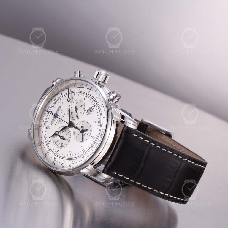 Zeppelin 100 Jahre Chronograph 7680-1 Silber