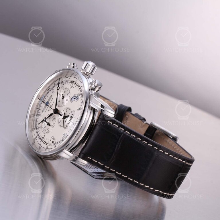 Zeppelin 100 Jahre Chronograph 7680-1 Silber