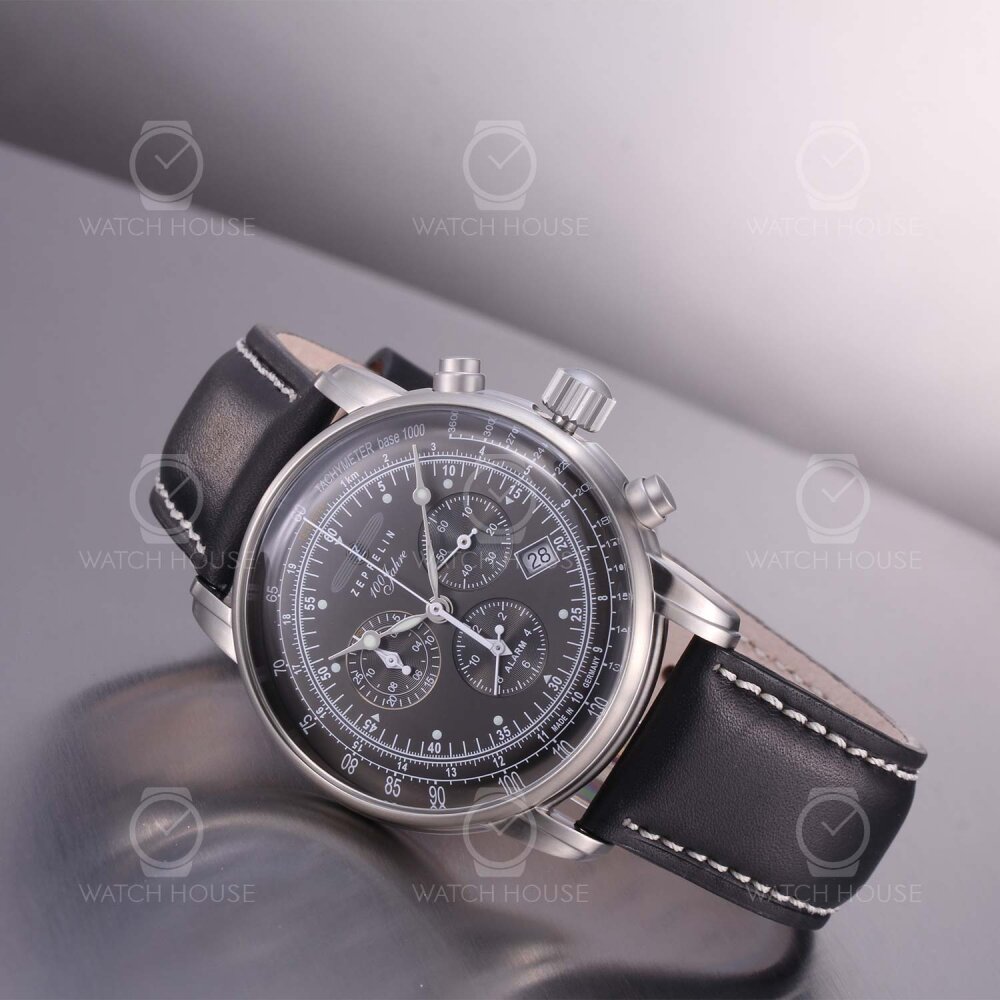 Zeppelin 100 Jahre Chronograph 7680-2 Schwarz